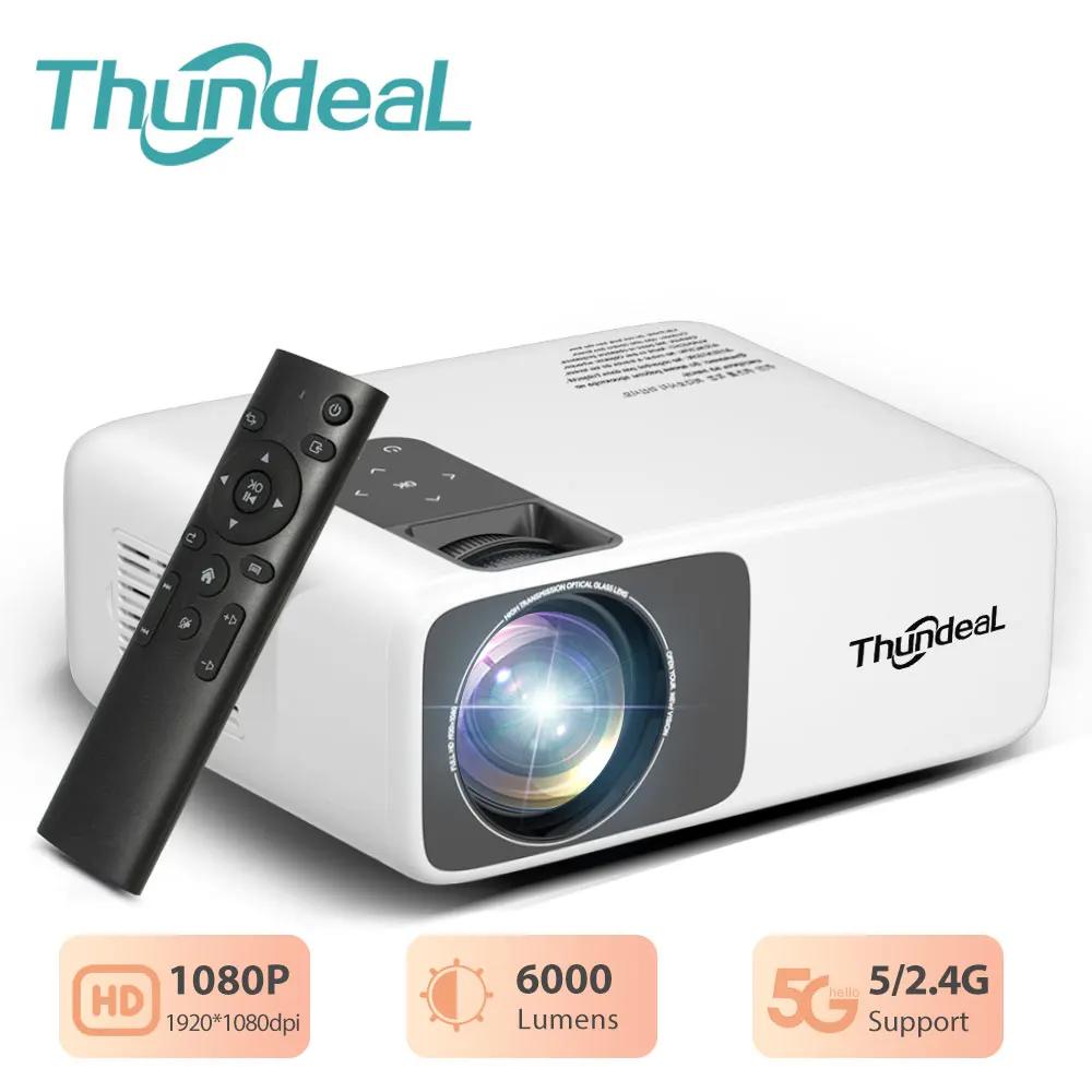 ThundeaL-Ǯ HD  1080P 2K 4K  LED 3D ޴  TD93Pro, ̴  ȵ̵ Ȩ þ TD93    ̷ HD ػ LED 